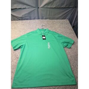 Nike Golf Dri Fit Mens Green Polo Shirt Short Sleeve Size XXL UV Protective Cool